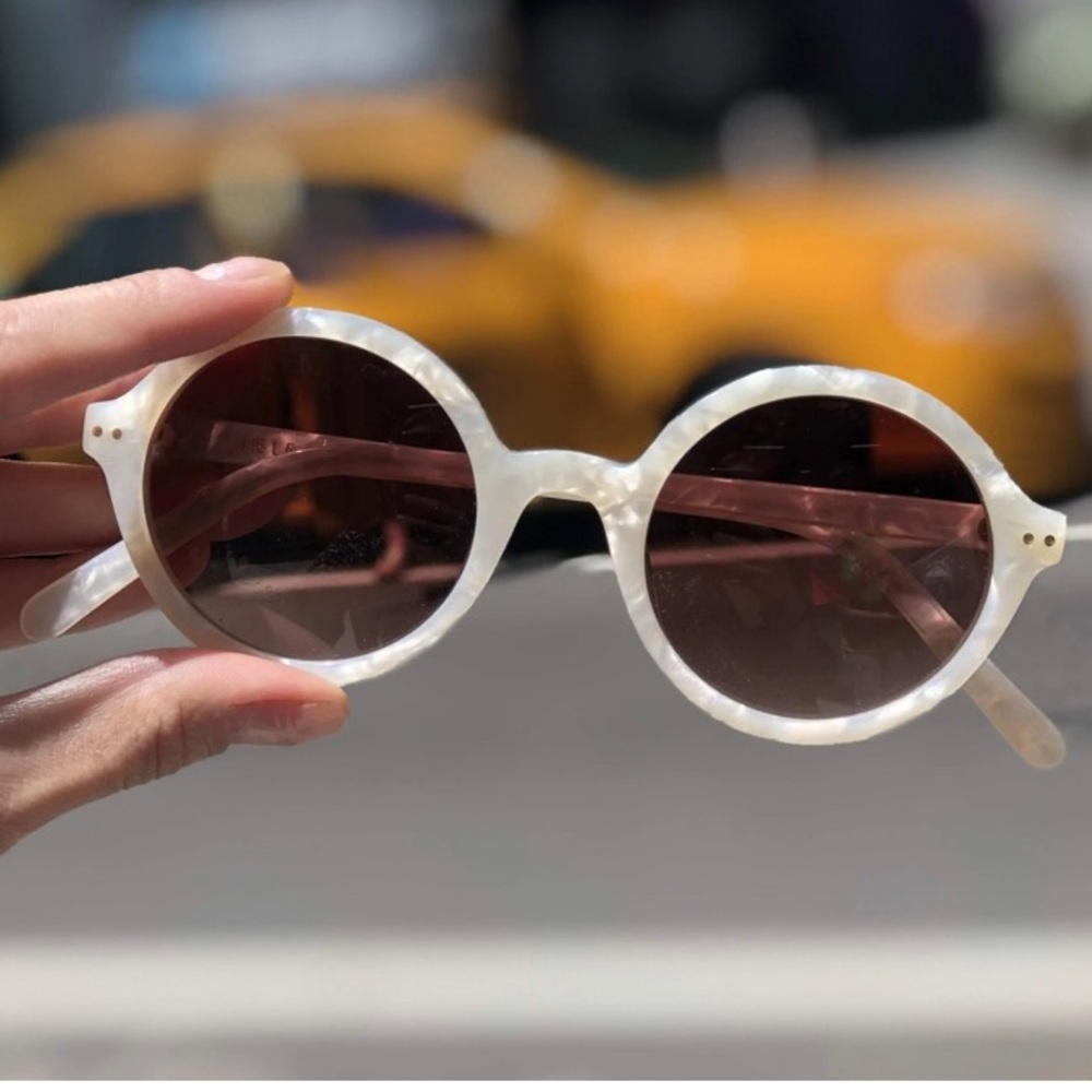 Mother of Pearl East Village Round Sunglasses